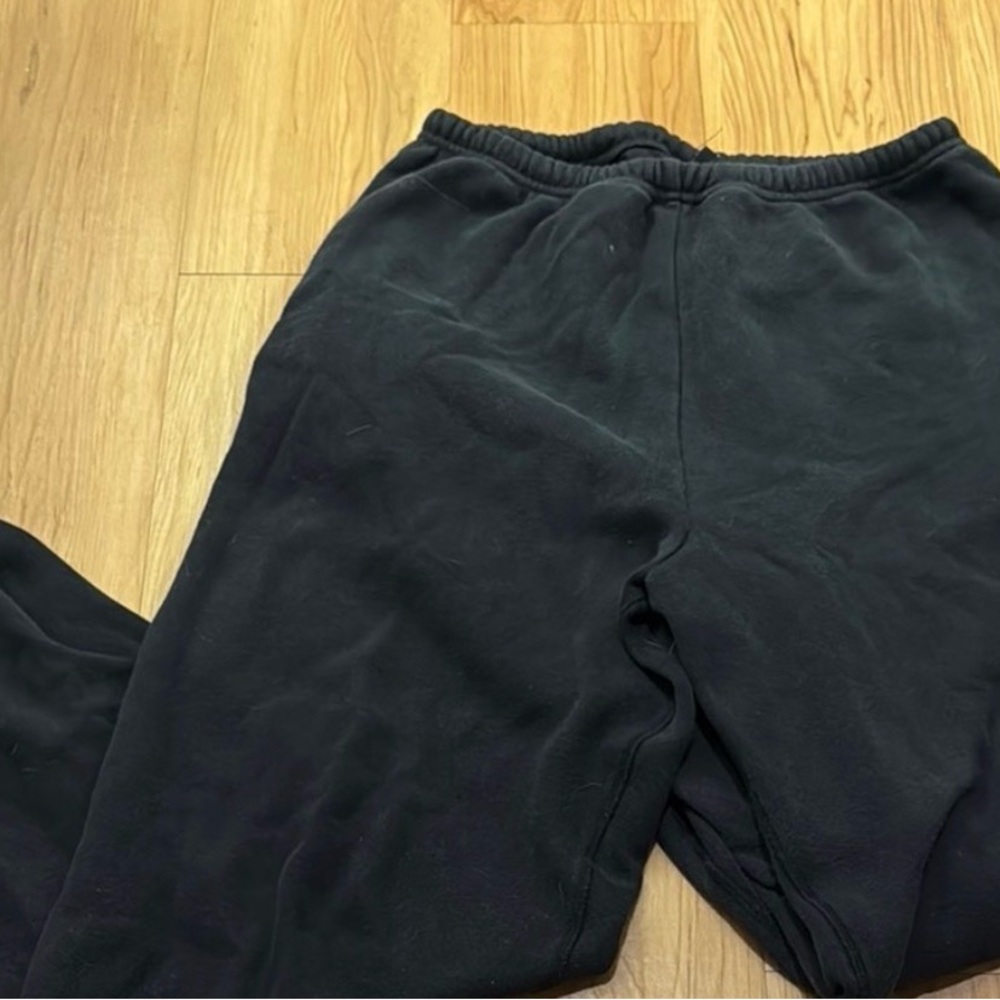 SET of Skims Cotton Fleece Classic Hoodie and Sweats Onyx - Picture 10 of 13